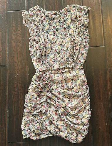 ALLSAINTS Mini dress floral / form fitting/ upscale casual cute & sexy