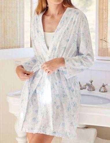 HAVEN WELL WITHIN Organic Cotton Bluebell‎ Robe Sz Sm NWOT White