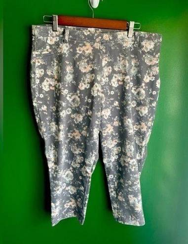 Faded Glory Floral Jeggings Size XXL EUC!