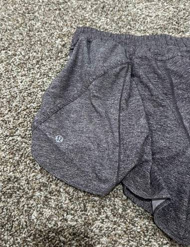 Lululemon 5” gray track shorts