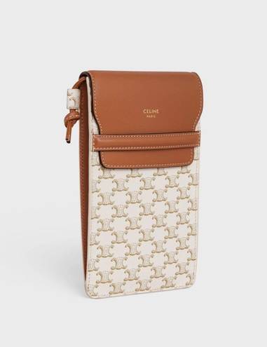 CELINE PHONE POUCH WITH FLAP