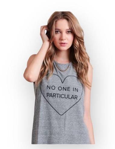 Lovers + Friends new  ♥︎ No One in Particular Muscle Tee Tank ♥︎ Sweatshirt Grey
