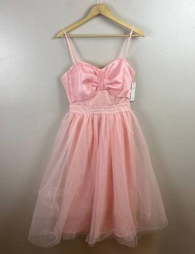 Aura  Dance On Air Tulle Midi Dress Size Medium Pink Ballet Core Fit and Flare