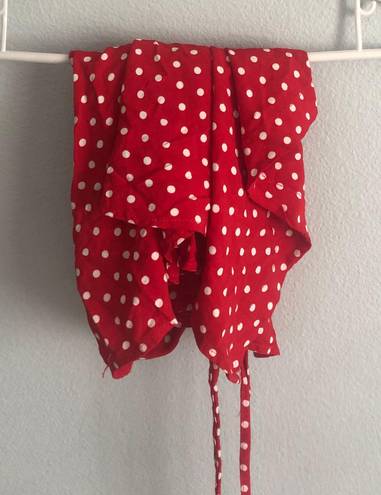 Brandy Melville Polka Dot Skirt Red