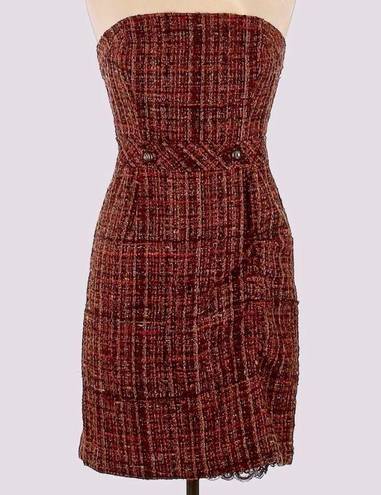 Trina Turk adorable strapless tweed dress! In brand new condition! ❤️🤎