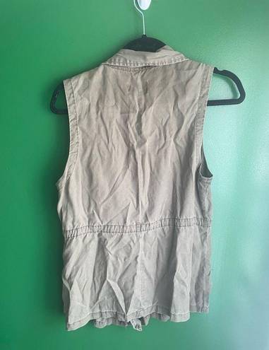 American Eagle  Army Green longline Utility Vest Small