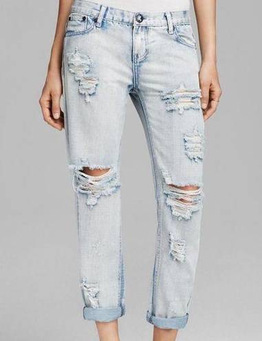 One Teaspoon One x  | Light Wash Distressed Awesome Baggies Jeans Size 27