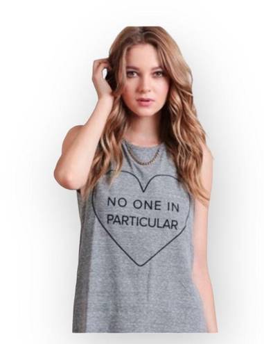 Lovers + Friends new  ᯾ No One in Particular Muscle Tee Tank Top ᯾ Heather Grey ᯾