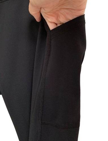 Harper Taylor Stitch The  Leggings women’s M￼ black cropped stretch athleisure