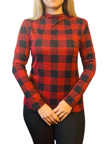 BeachLunchLounge collection red plaid long sleeve shirt