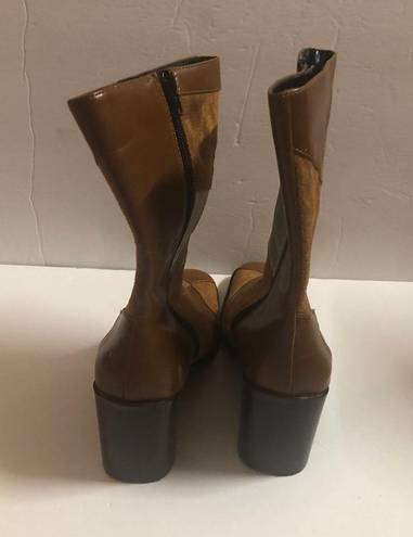 Glamour Brown Heel Boots Size 7