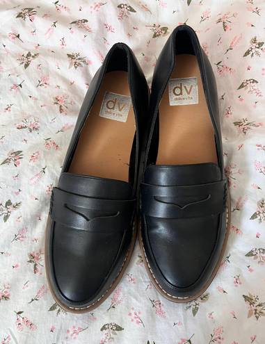 black loafers Size 8