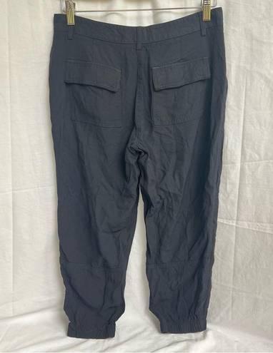 Theory ankle joggers black viscose size 6