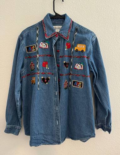 Dress Barn Vintage Denim Jacket 