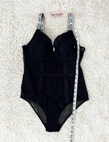 Juicy Couture  Push-up Lace and Mesh Bodysuit