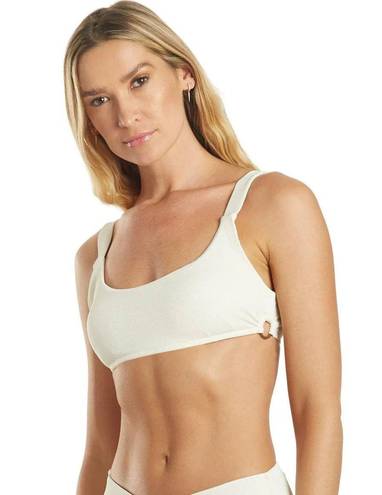 Quint Soul NWT  Malibu High Rise Ivory/White Ribbed Bikini Set - S/M