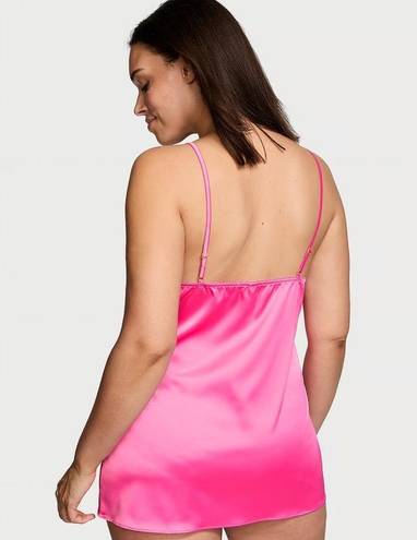 Victoria's Secret Victoria Secret Tease Satin Lace-Trim Mini Slip