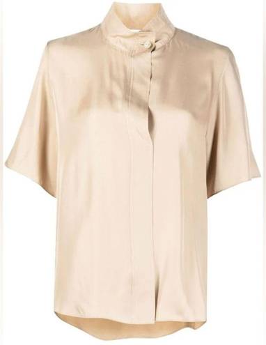 Vince  silk blend satin-finish button-up shirt**READ