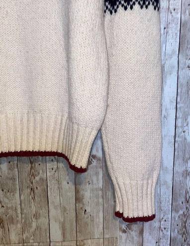 L.A.M.B. Women's Vintage Langenis s Wool Blend Fair Isle Turtleneck Sweater Size XL