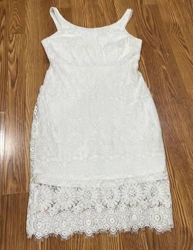 Betsey Johnson Betsy Johnson white lace midi dress size 6