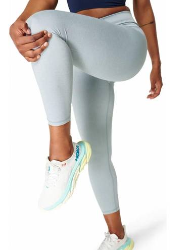 Sweaty Betty Athlete 7/8 Crop Seamless Workout Leggings in Smoked Blue Marl NWT