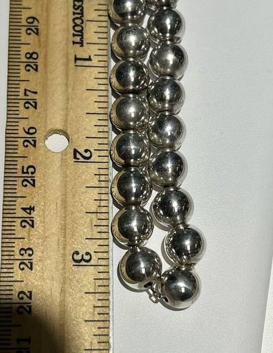 Tiffany & Co. Sterling Silver 10mm Ball Bracelet 7in