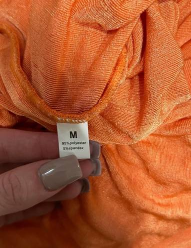 Amazon Orange One Shoulder Bodycon Dress