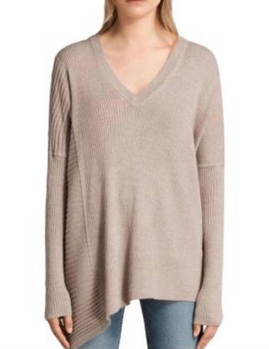 ALLSAINTS Asymmetrical Ribbed Sweater - Size M