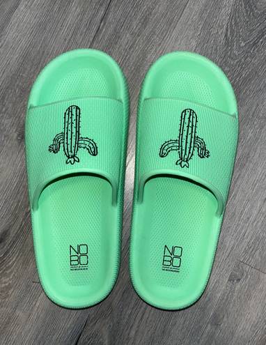 No Bo Green Cactus Cloud Slides