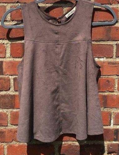 Chloe and katie  Suede Ashy Brown Top small