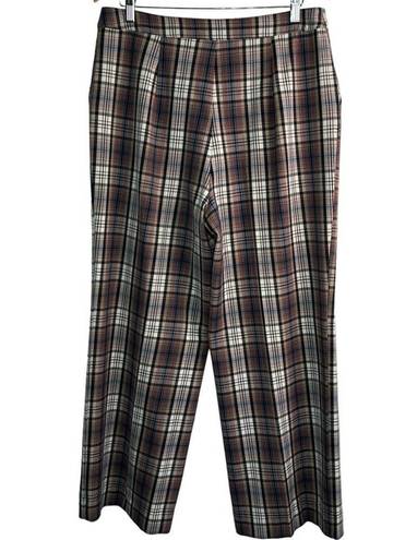 Apt. 9 Cara Santana x  Plaid Pant High Rise Wide Pants 14