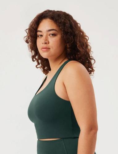 Girlfriend Collective  Paloma Racerback Compression Bra in Moss Size Small