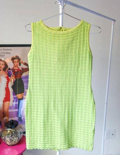 St. John Vintage  Lime Green Shift Dress