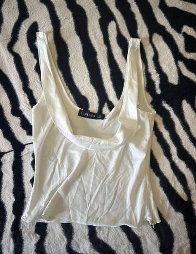 LIONESS White Silk Top