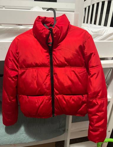 Divided Red Puffer Jacket XS