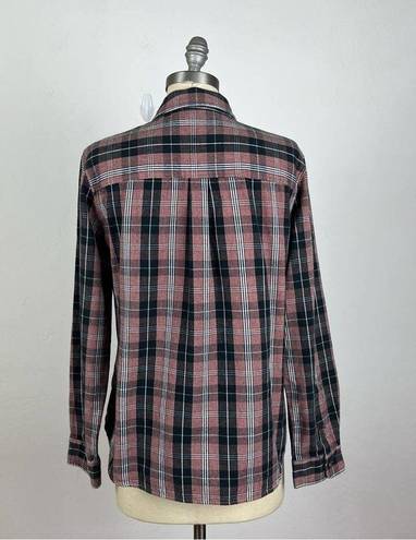 UGG  Pink & Black Plaid Button Down Flannel