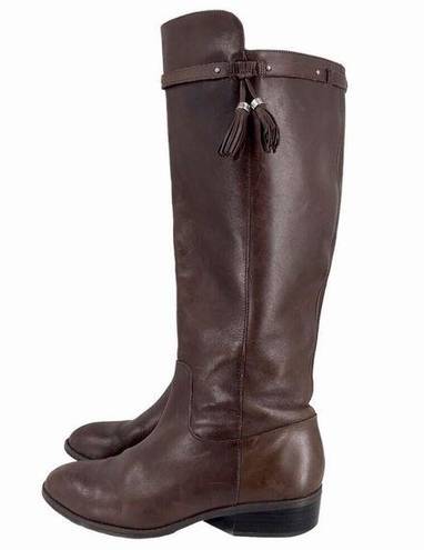 Ralph Lauren  MARSALIS BROWN LEATHER RIDING BOOTS EQUESTRIAN WOMENS 7.5 $495