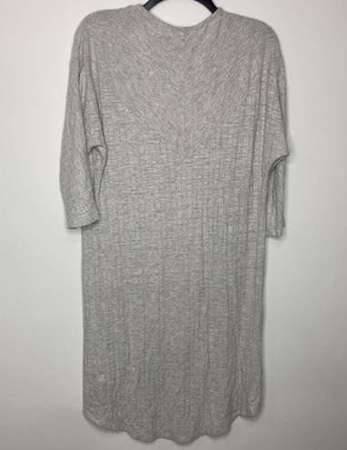 BKE  by the buckle gray ribbed open cardigan size small