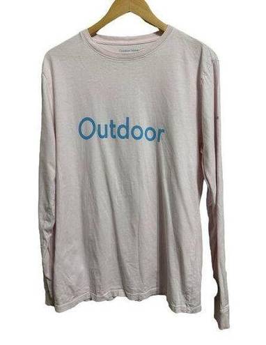 Outdoor Voices  Los Angeles long sleeve light pink tee size Medium