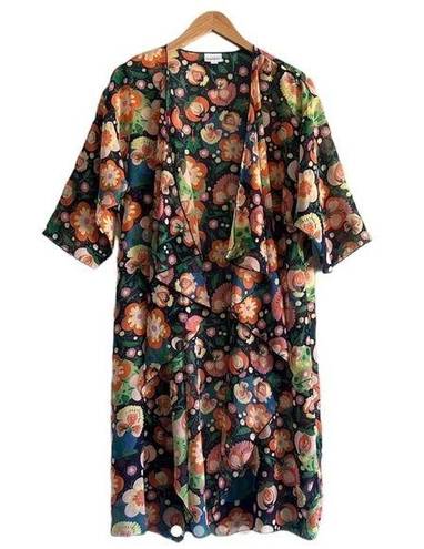 LuLaRoe Floral Kimono Top Size Small