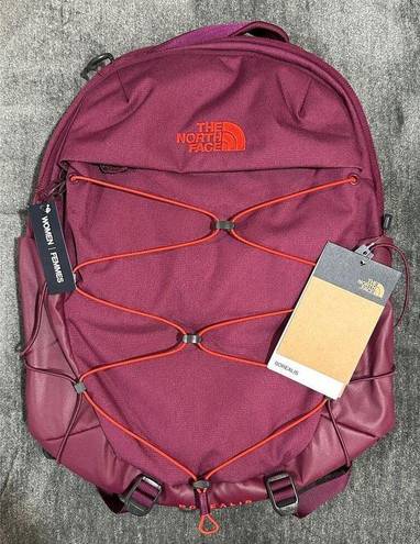 The North Face Borealis Boysenberry Heather Fiery Red Backpack One Size NWT