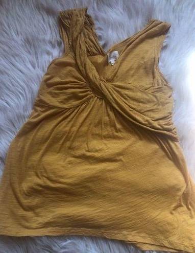 Deletta Anthropologie  mustard tank top small