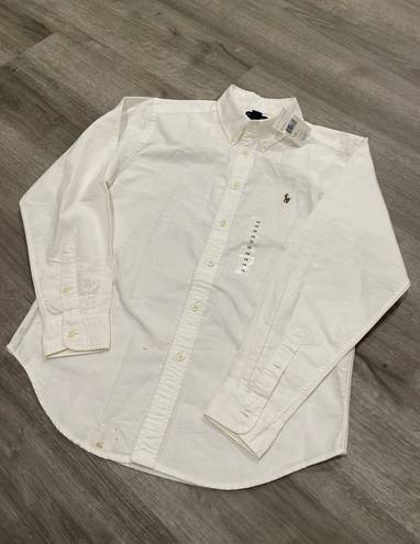 Ralph Lauren White Button Down Shirt/blouse.