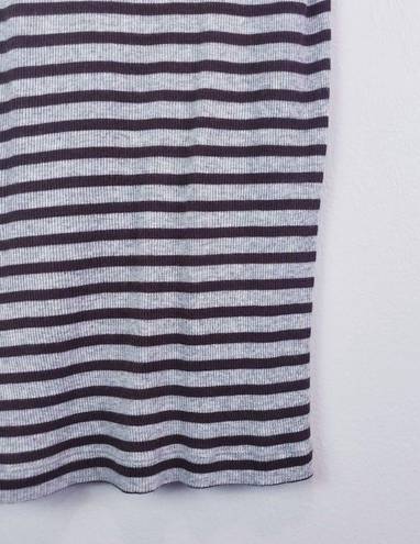 Vince  Striped Ribbed Heathered Tank Top