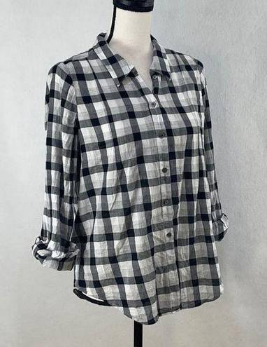 Joie  light weight plaid button down shirt