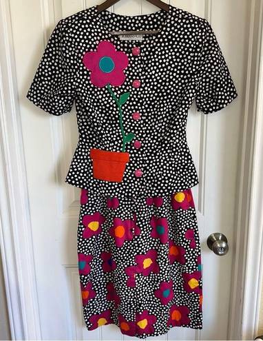 Krass&co Tobias & . vintage two piece flower power skirt set, no size tag