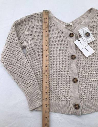 The Moon  and Madison Size Small Button Cardigan Sweater Knit Wide V-Neckline