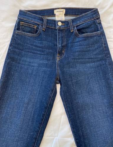 L'AGENCE El Matador Bruno Wash Slim High Rise Raw Hem Blue Jeans Size 25