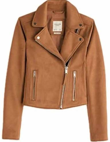 Abercrombie & Fitch The Vegan Suede Moto Jacket