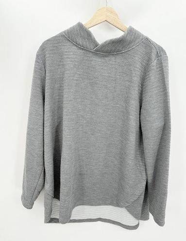 Krass&co D& Active Grey Long Sleeve Polyester Blend Sweatshirt Women's Size X-Large XL